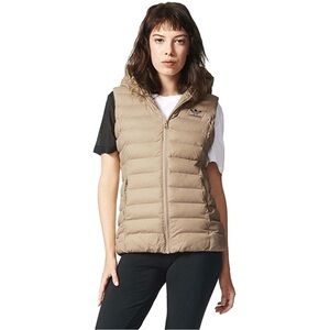 Adidas Originals Slim Vest Hoodie Padded Sweat Shirt Hooded Top Women Size S